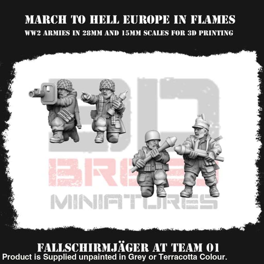 German Army Fallschirmjager At Team 01 Figure