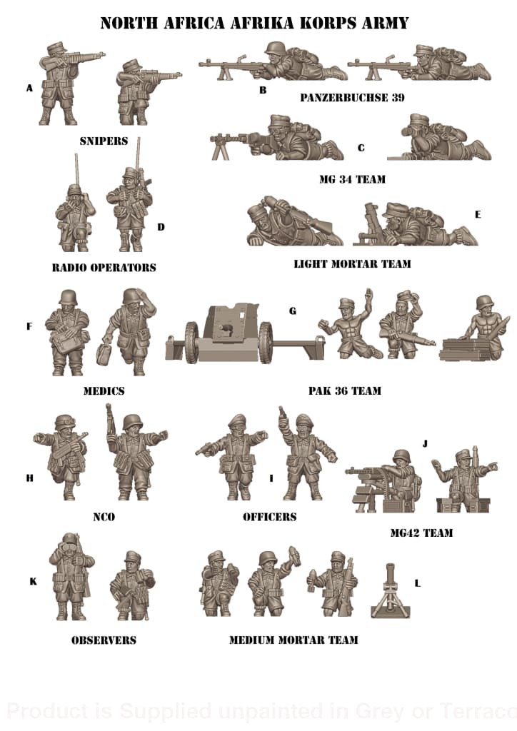 March To Hell Ww2 Africa - Afrika Corps 1 15Mm 1:100 / A Figure
