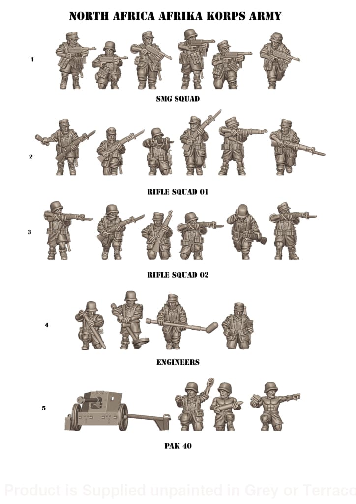 March To Hell Ww2 Africa - Afrika Corps 2 15Mm 1:100 / 1 Figure