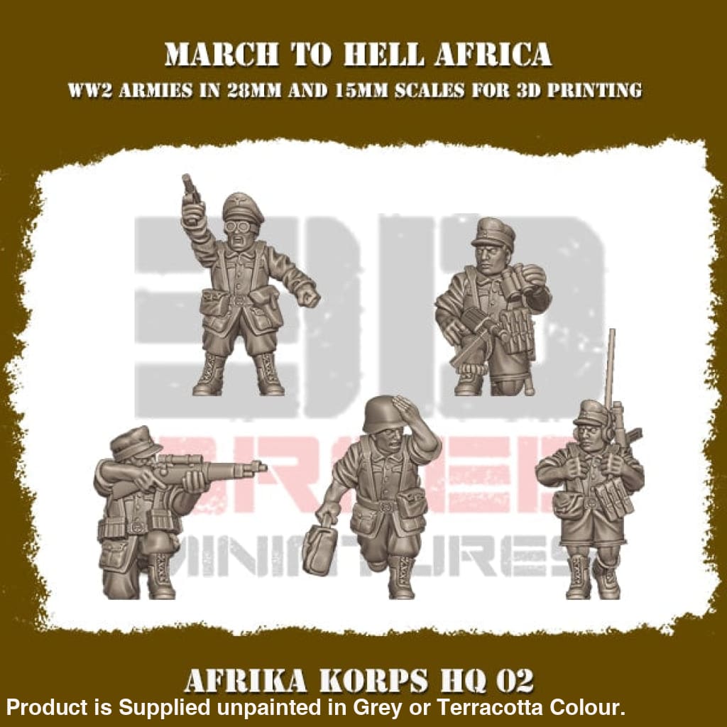 MTH Africa Korps HQ 2 Figure