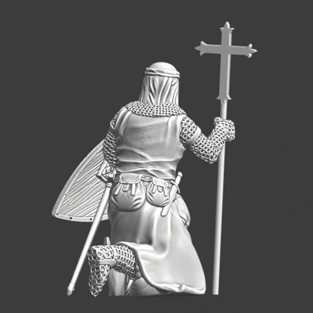 NCM127 Kneeling Knight of the Lazarus Order - Leper Knights Medieval
